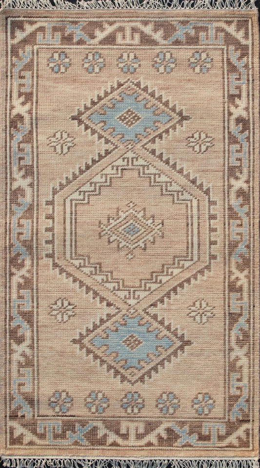 Oushak Rose/Brown Rug 3'0" x 5'1" (101954)