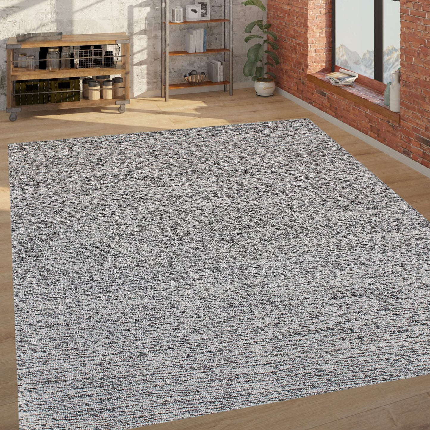 Subtle (SU-262) Ivory/Black Rug