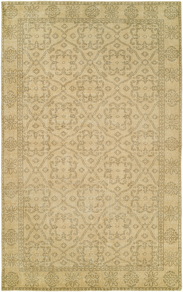 rustic canterbury HRI area rug cream handmade area rug