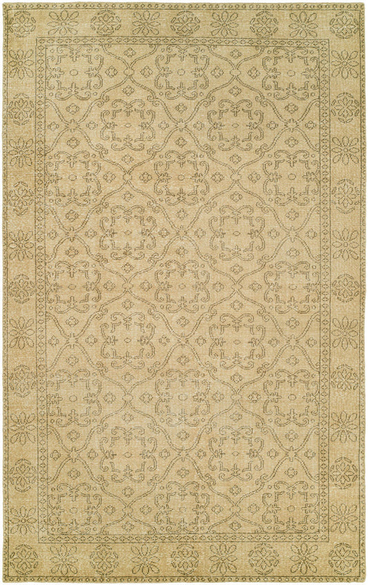 rustic canterbury HRI area rug cream handmade area rug