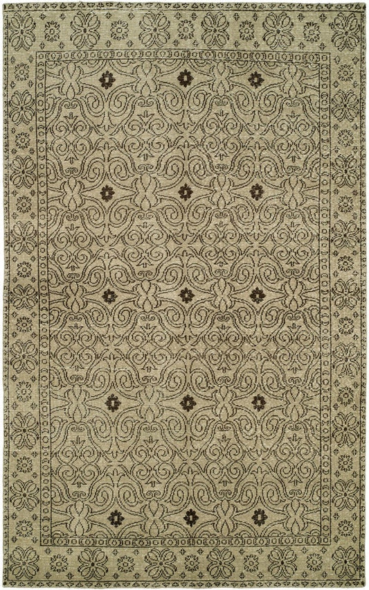 canterbury HRI rug rustic area rug beige