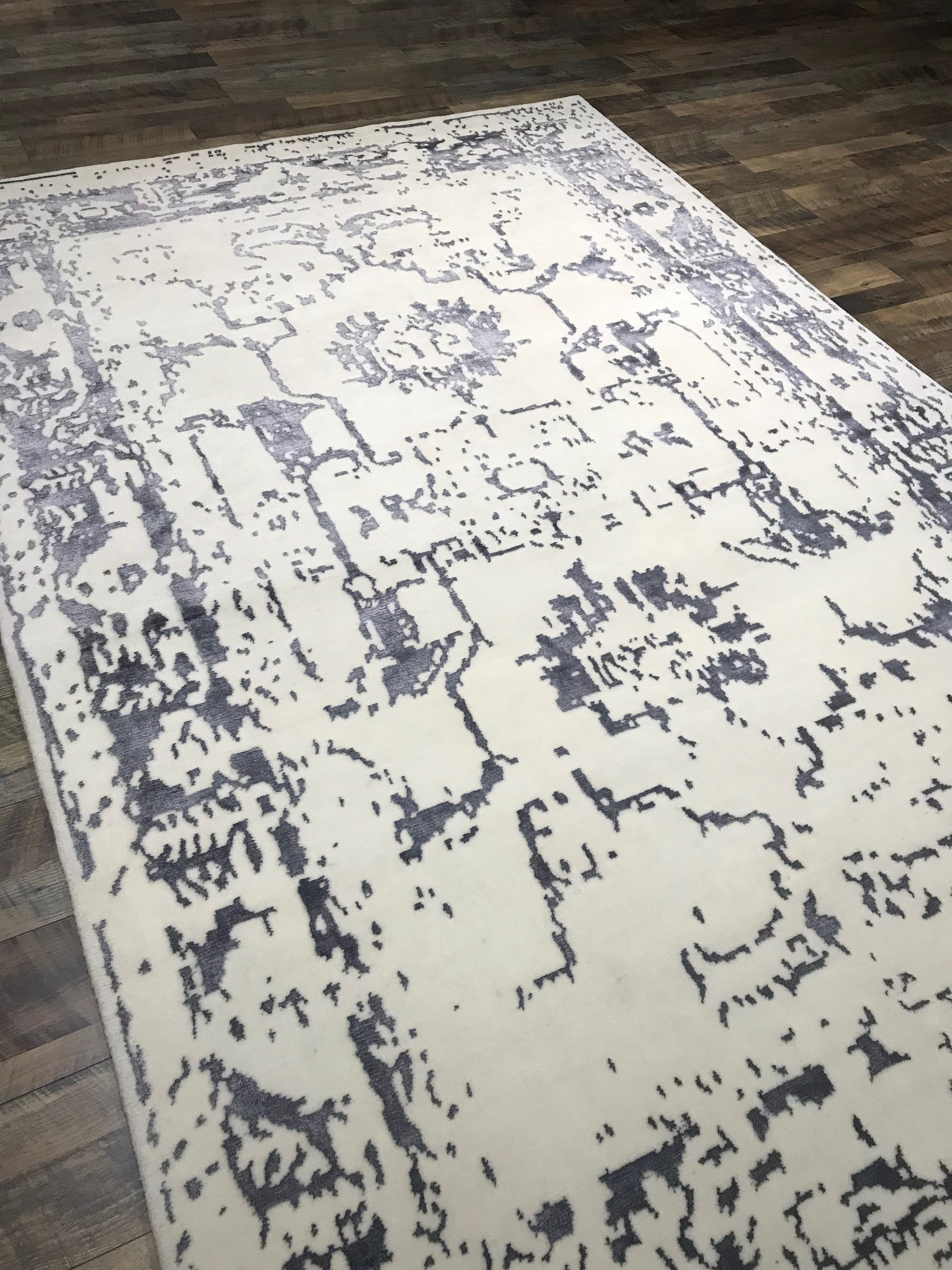 elegance collection charcoal and ivory area rug transitional arte restoration hardware refined carpets rugs