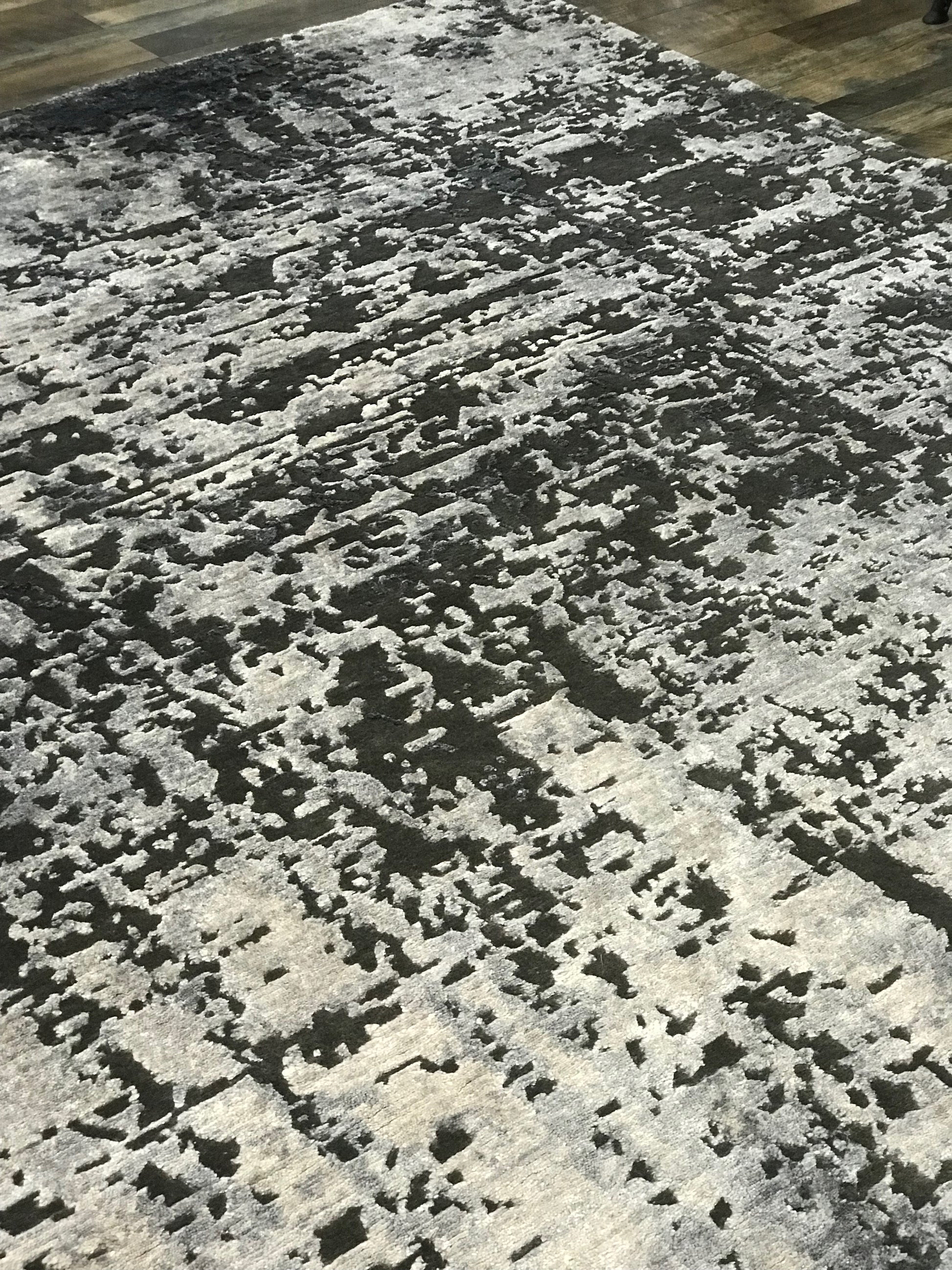 refined carpet rugs cascade collection hand knotted handmade area rugs modern wool and bamboo silk affordable online rug store orange county slate gray