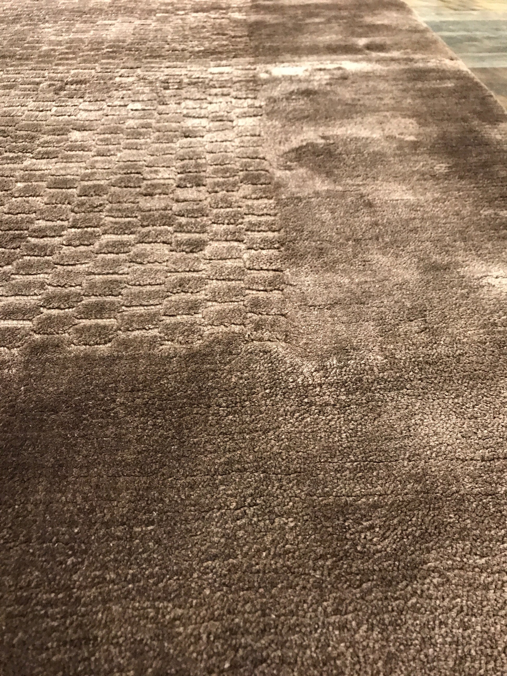 transitional area rugs online soft shiny viscose brown rug