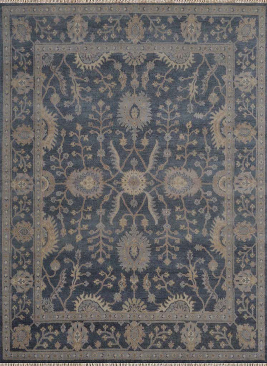 Rustic Collection (RU-6) Sea Blue Rug