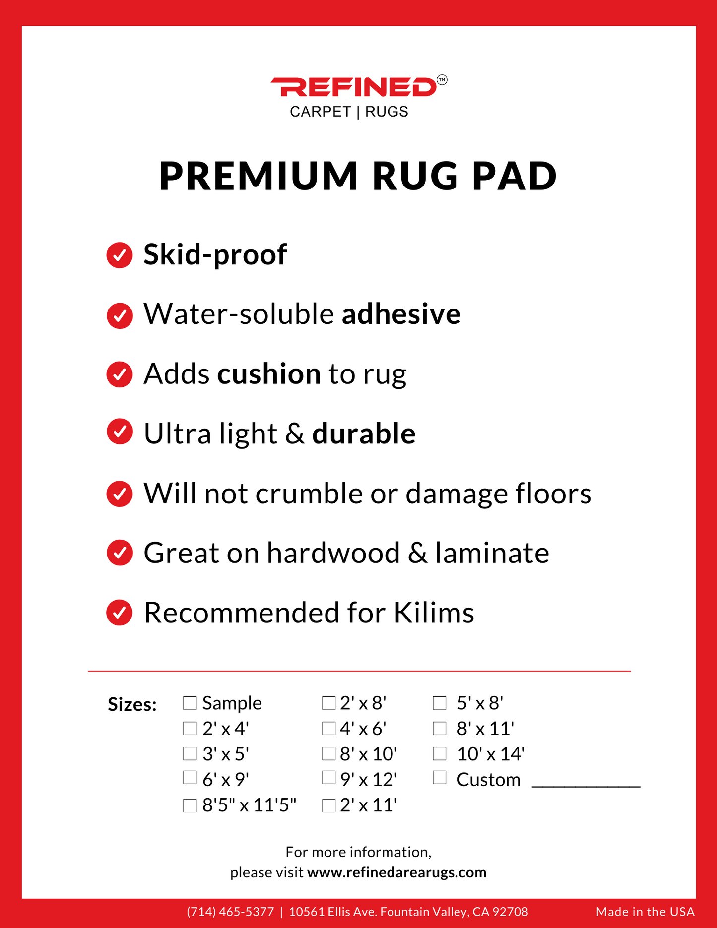 Premium Rug Pad