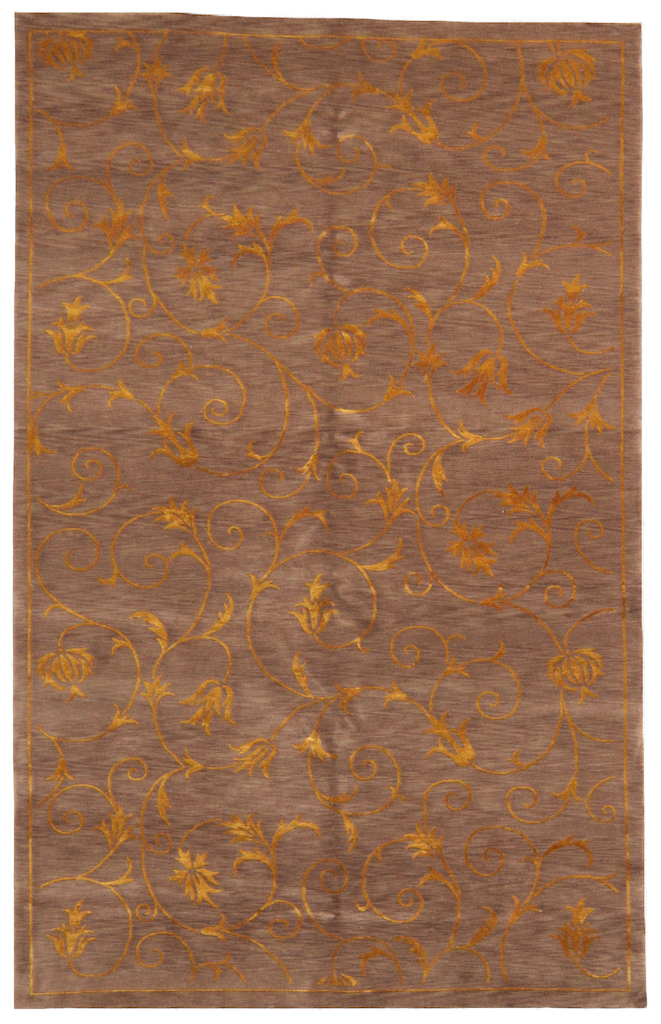 hand-knotted handmade floral nepal rug one of a kind rug store online