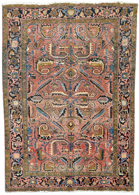 refined carpet rugs hand knotted handmade heriz wool rug traditional vintage one of a kind rug wool online affordable rug store orange county california