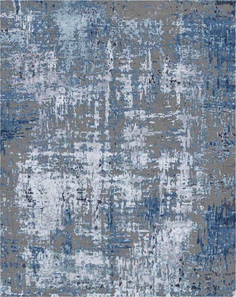 perception collection refined area rugs carpet handknotted modern rug blue and charcoal gray handmade rug india affordable online