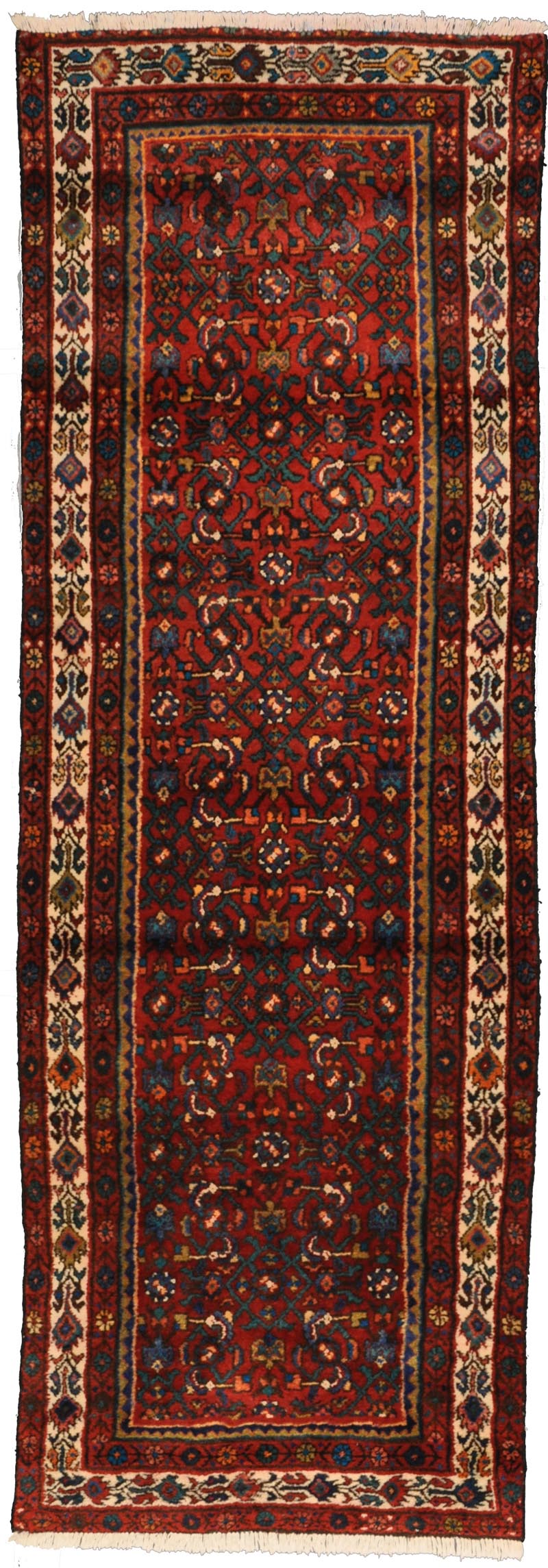 handmade persian rug handknotted vintage antique runner rug red and beige persian hamadan online rug store refined carpet rugs orange county rug carpet store