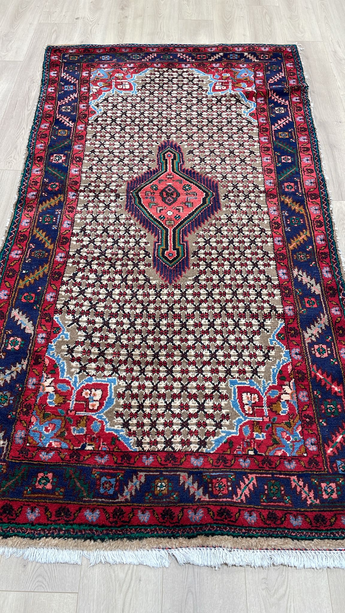 Hand-knotted Semi-Antique Persian Rug (#101847)