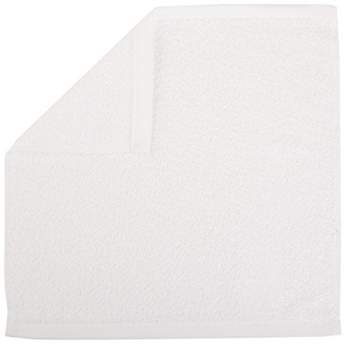 Terry Cotton Washcloths, White - Pack of 24