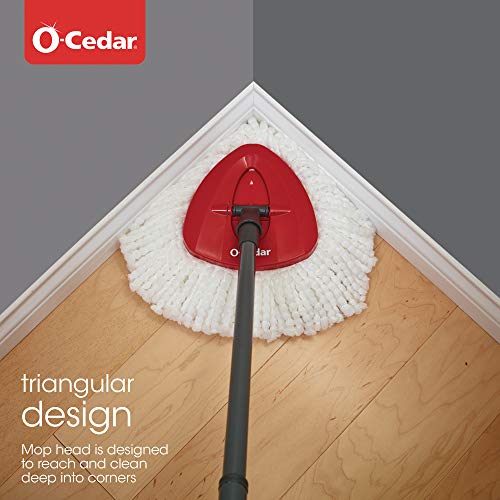 O-Cedar Spin Mop And Bucket Set, Foot Pedal Easy Wring, Extendable  Microfiber