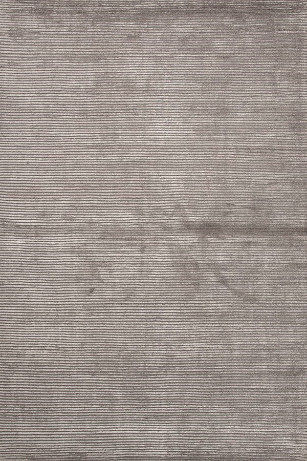 hand-loomed ash gray area rug art silk 