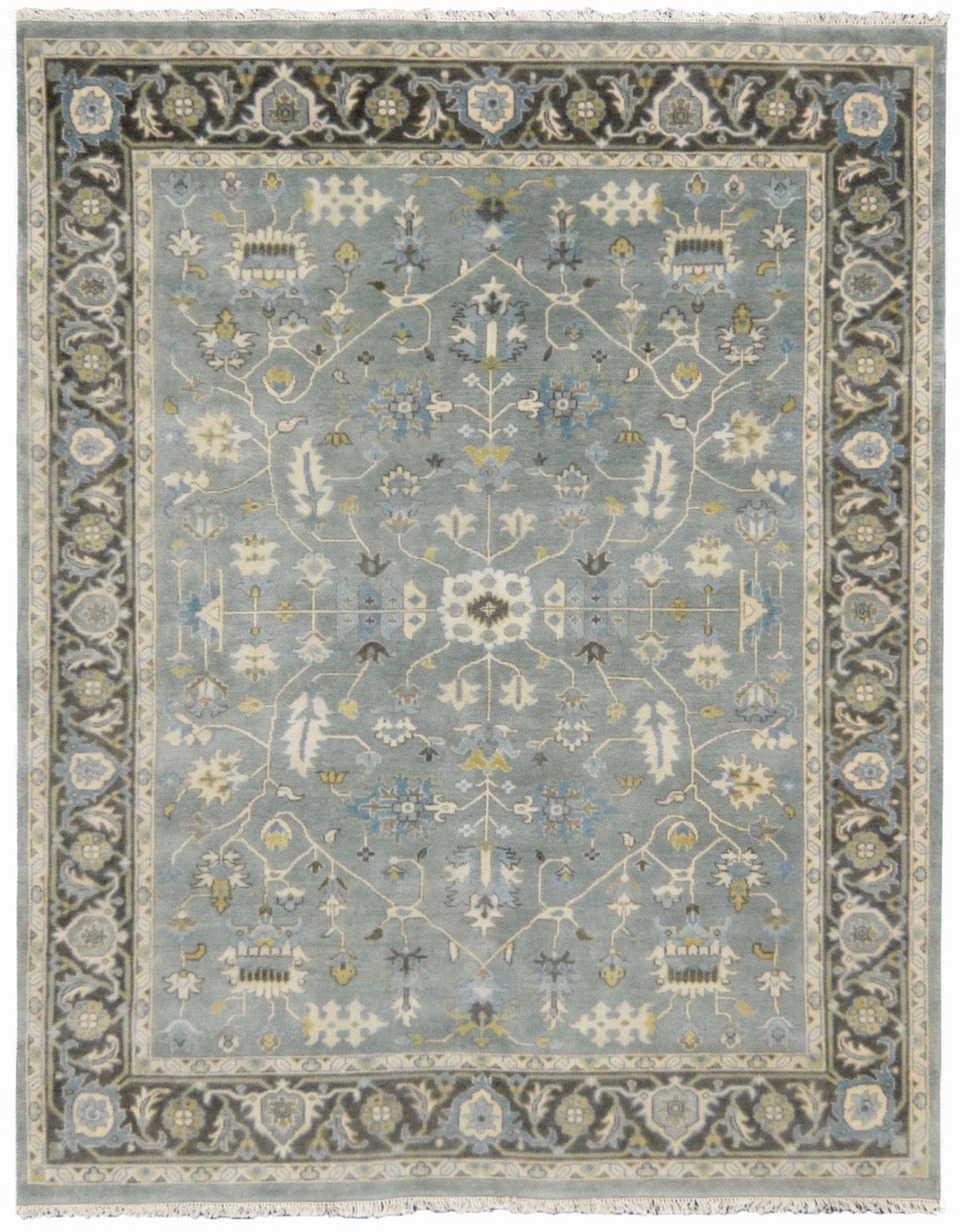 Classique Collection (CL-1) Steel Blue Rug traditional rug online area rug store orange county affordable