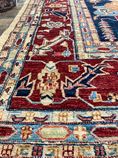 Hand-knotted Pakistan Rug (12'3" x 16'9") handmade area rug refined carpet rugs orange county rug store rug company carpet store online refinedarearugs.com pakistan rug oversized rug traditional area rug beige and red