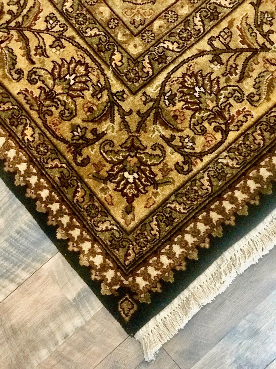 refined carpet rugs hand knotted handmade wool indian rug traditional vintage one of a kind rug wool online affordable rug store orange county california