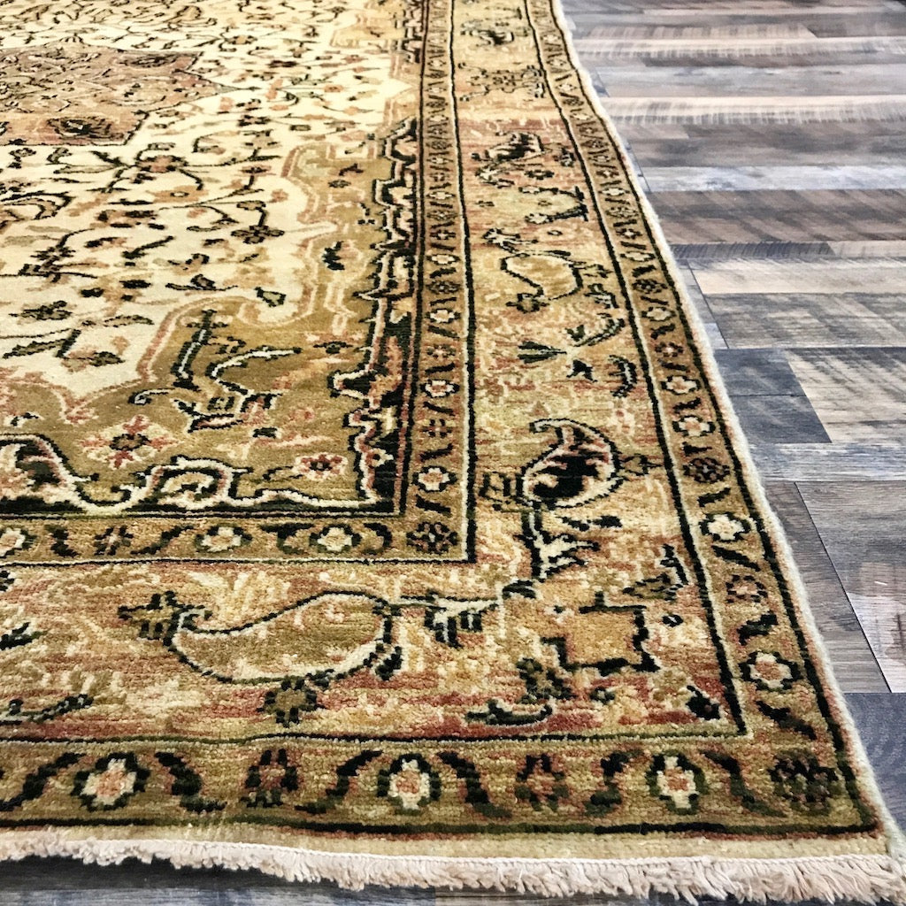 one of a kind Indian heriz area rug hand-knotted handmade area rug indian online rug store