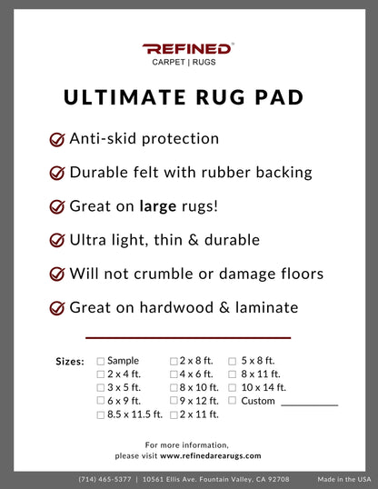YouLoveIt Non-Slip Rug Pads Padding for Area Rugs, 3' x 5' Rug