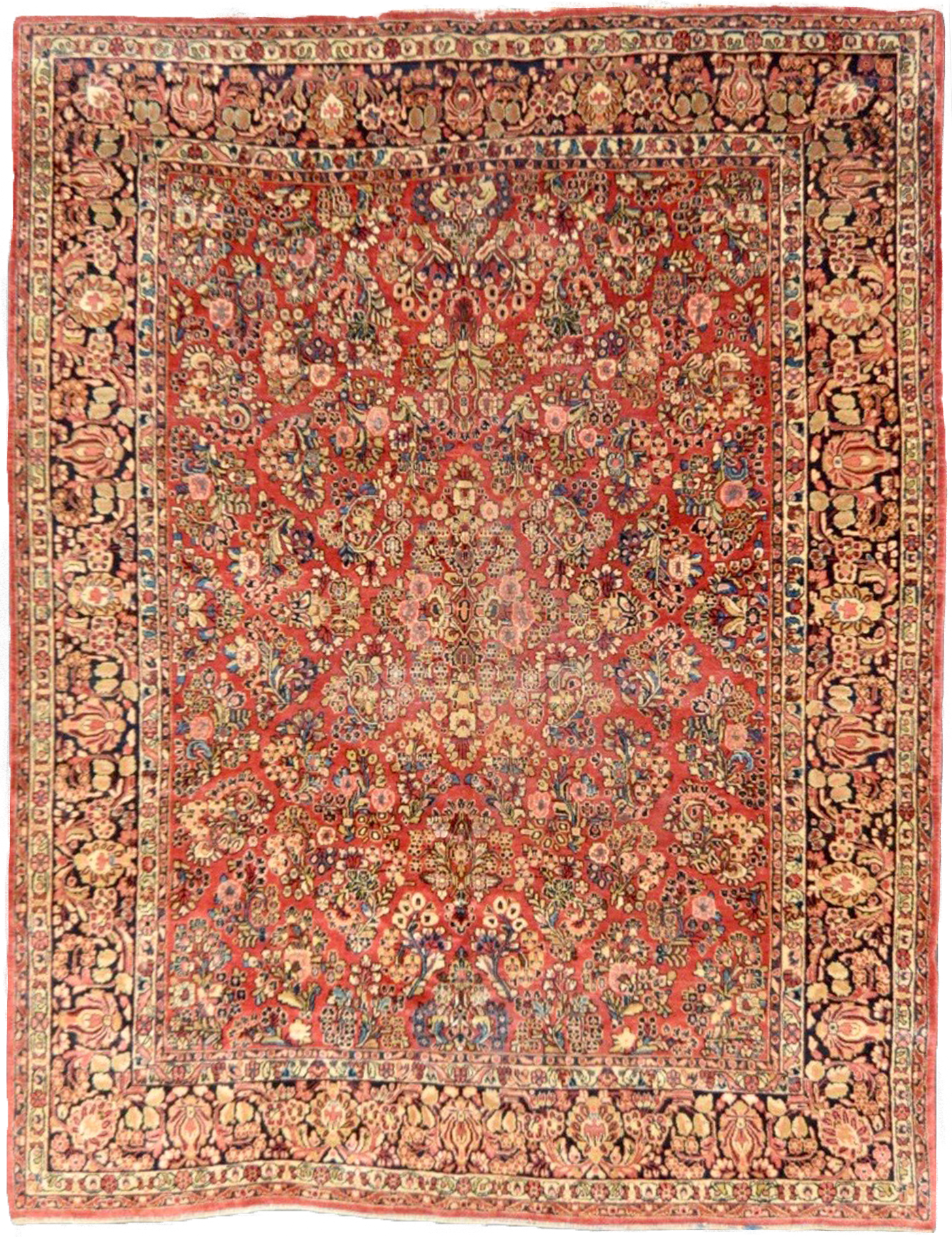 one of a kind vintage area rug antique persian rug online affordable large red gold unique