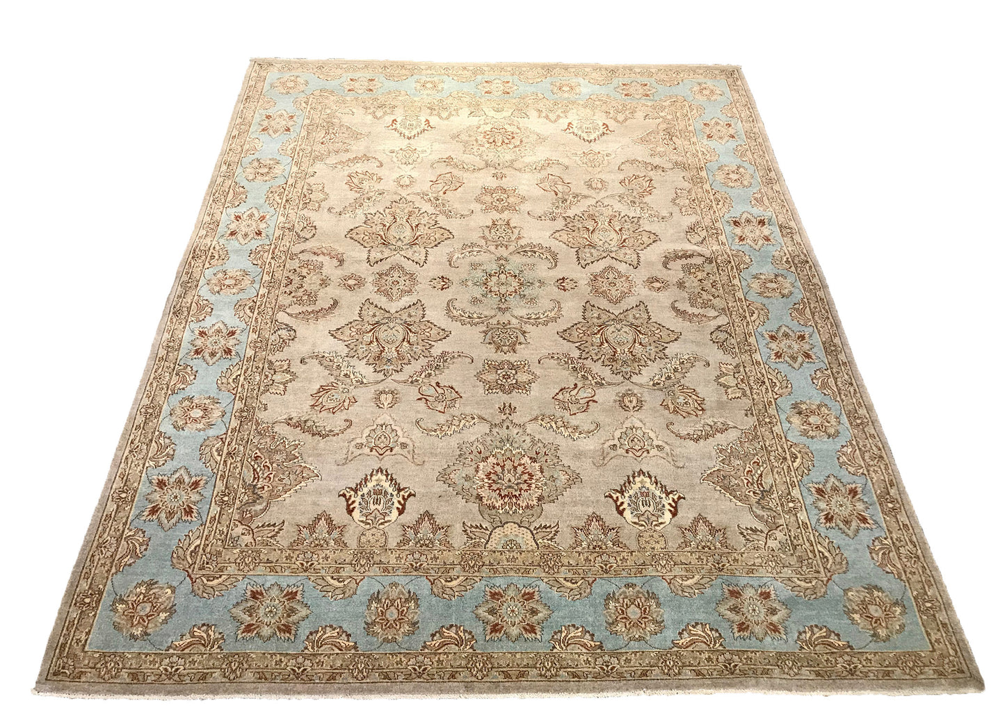 one of a kind pakistan oshak 8 x 10 area rug hand-knotted handmade traditional area rug online rug store