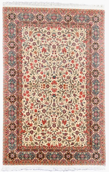 one of a kind vintage area rug antique chinese rug grape vines pink cream unique rug online affordable