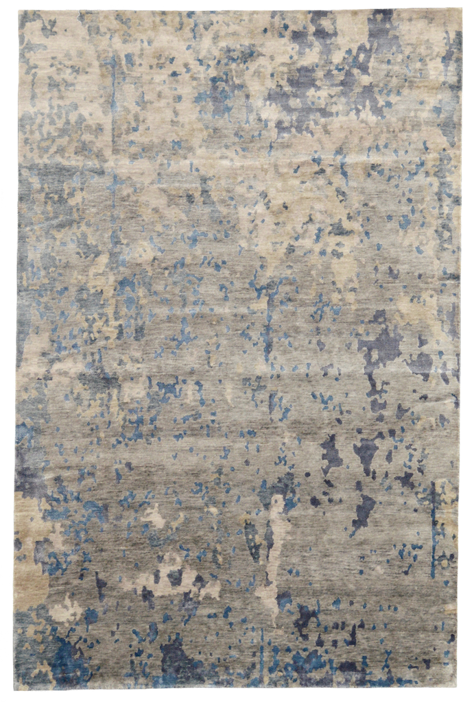 refined area rugs carpet transitional rug blue hand knotted wool bamboo silk restoration hardware