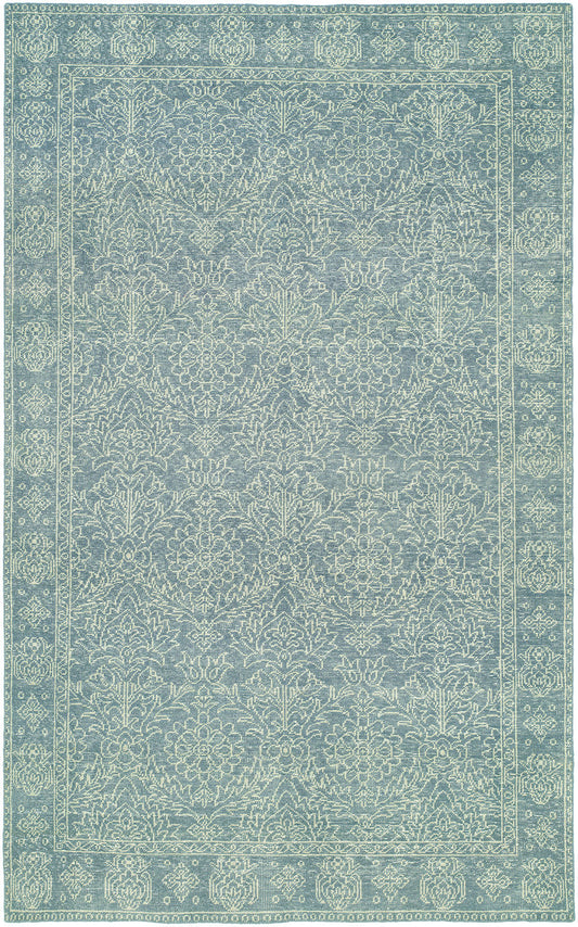 canterbury HRI Rug light blue online refined area rugs carpet affordable wool rug hand knotted