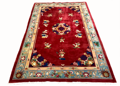 one of a kind chinese art deco traditional area rug online rug store