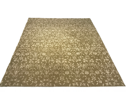 hand-knotted indian nepal area rug online gold beige area rug handmade