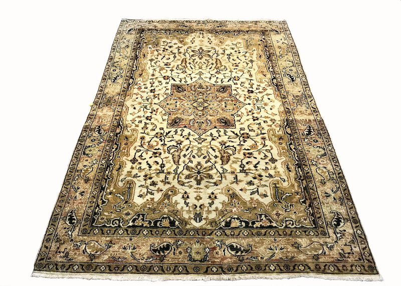 one of a kind Indian heriz area rug hand-knotted handmade area rug indian online rug store